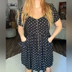 Polka Dot Skater Dress Size 10